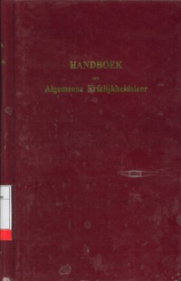 Handbook der algemeene erfelijkheidsleer